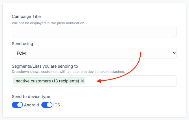 Push Notification Campaign